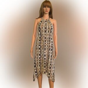 Three Eighty Two high low ALIANNA halter dress